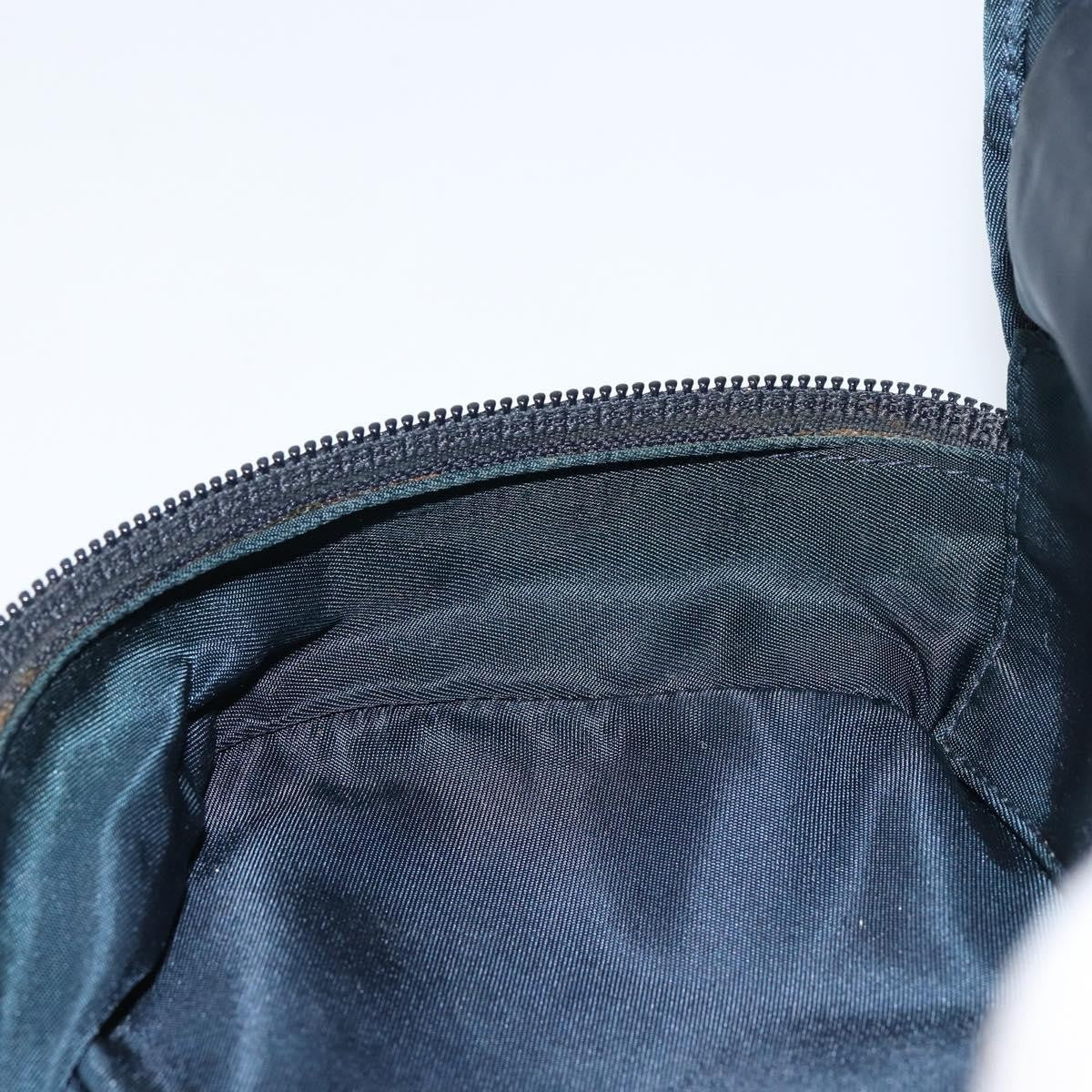 Christian Dior Vintage Saddle Coin Purse Diorissimo Canvas, BLUE, CANVAS, Clutche & pouche