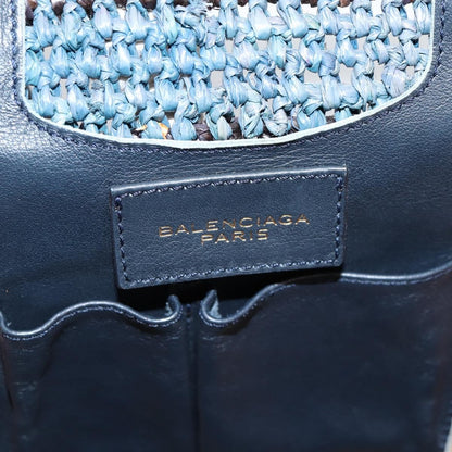 Balenciaga Panier Basket Tote Woven Raffia, MULTICOLOUR, WOOD, Tote bag