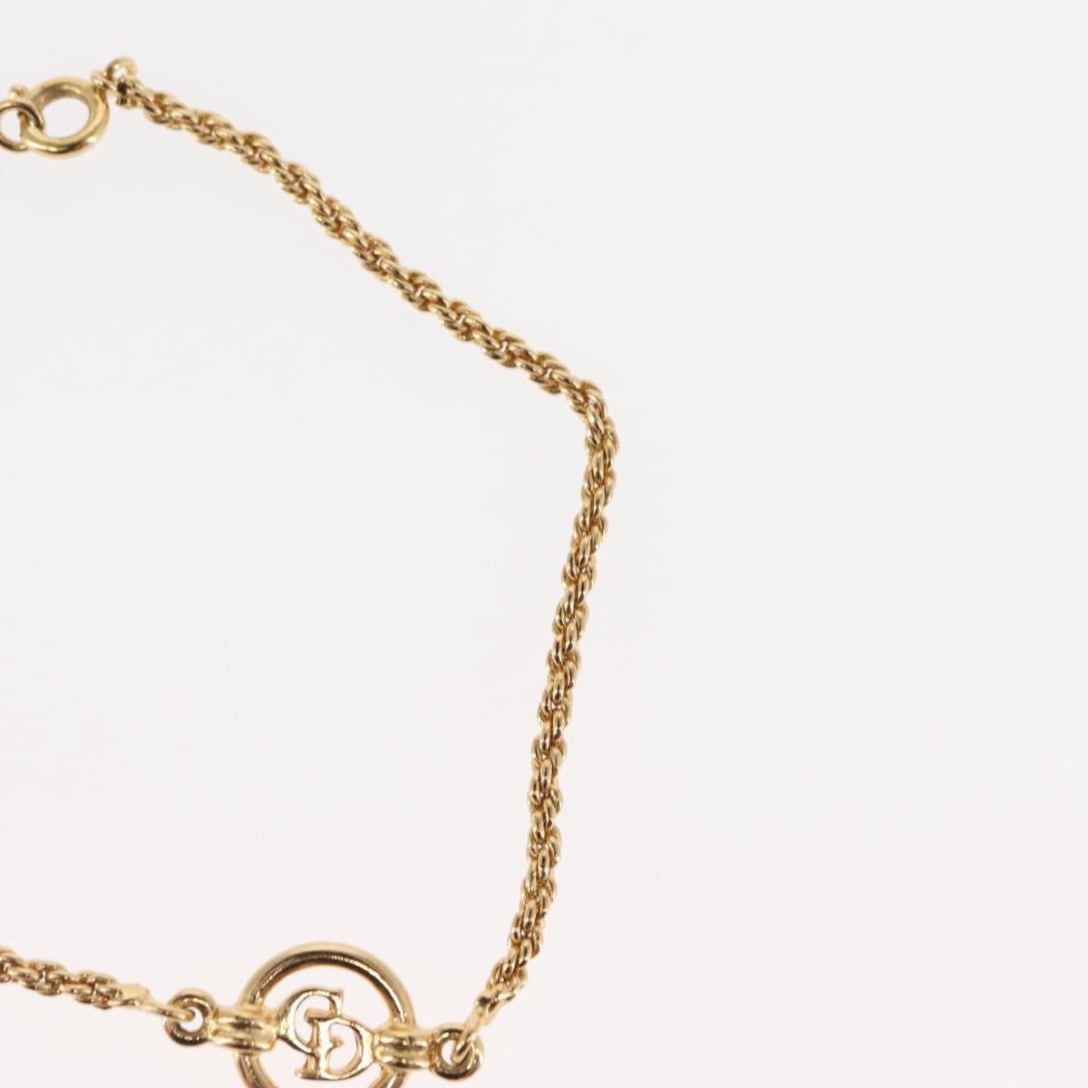 Christian Dior Vintage Logo Bracelet Metal, GOLD, METAL, Bracelet