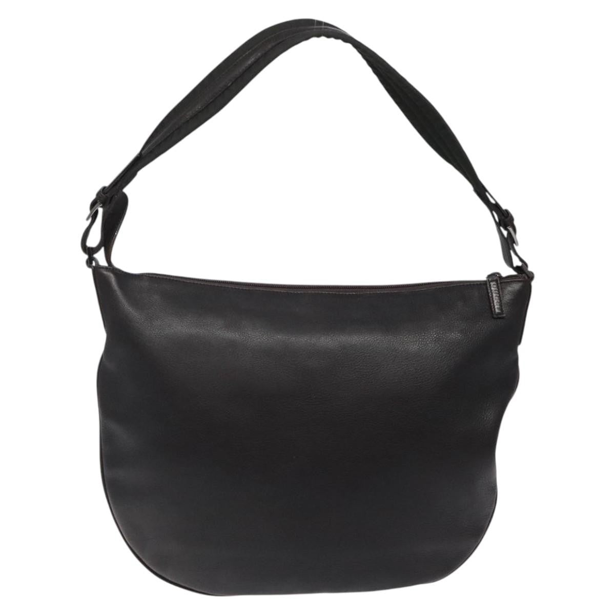 Gucci Vintage Shoulder Bag Leather, BROWN, LEATHER, Shoulder bag