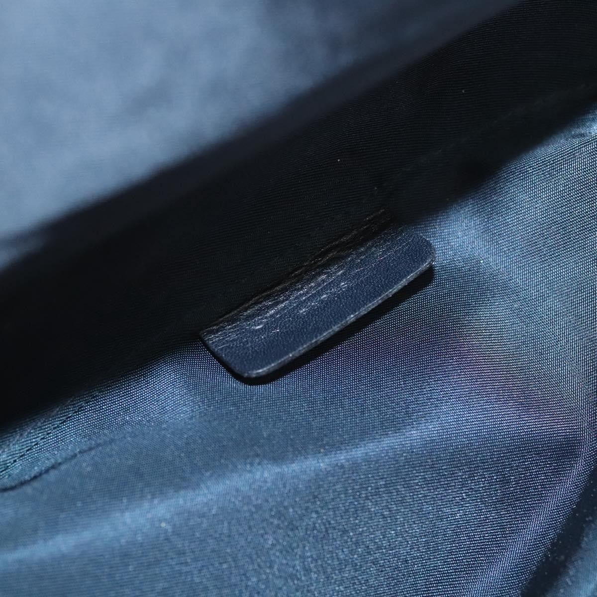 Christian Dior Saddle Zip Pouch Diorissimo Canvas, NAVY, CANVAS, Clutche & pouche