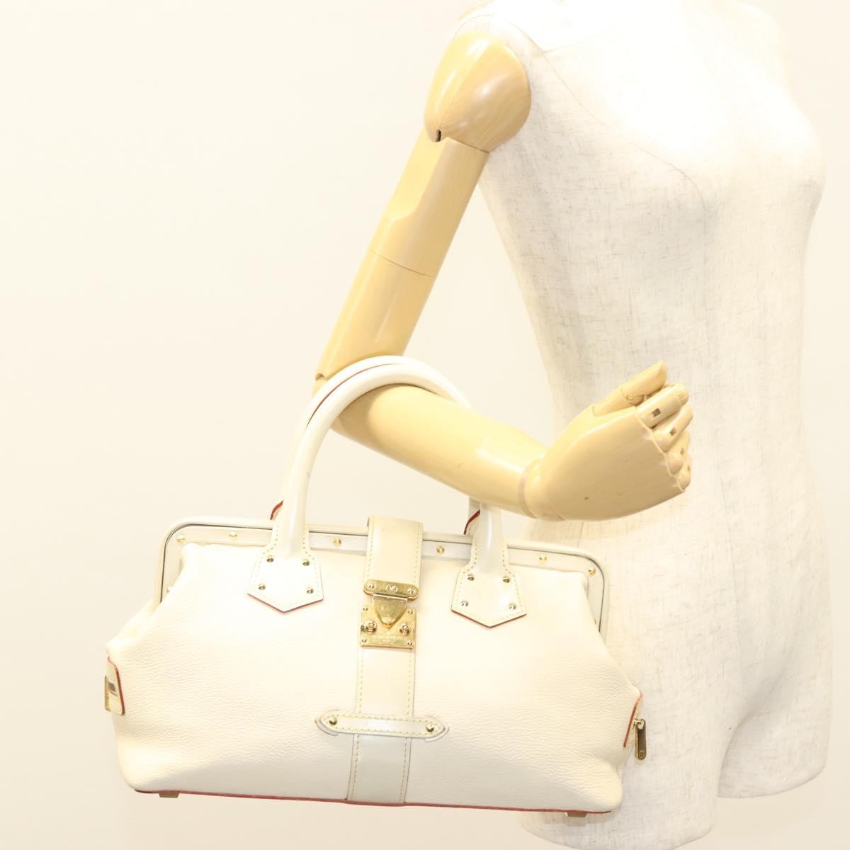 Louis Vuitton Suhali L'Ingenieux Handbag Leather, WHITE, LEATHER, Handbag