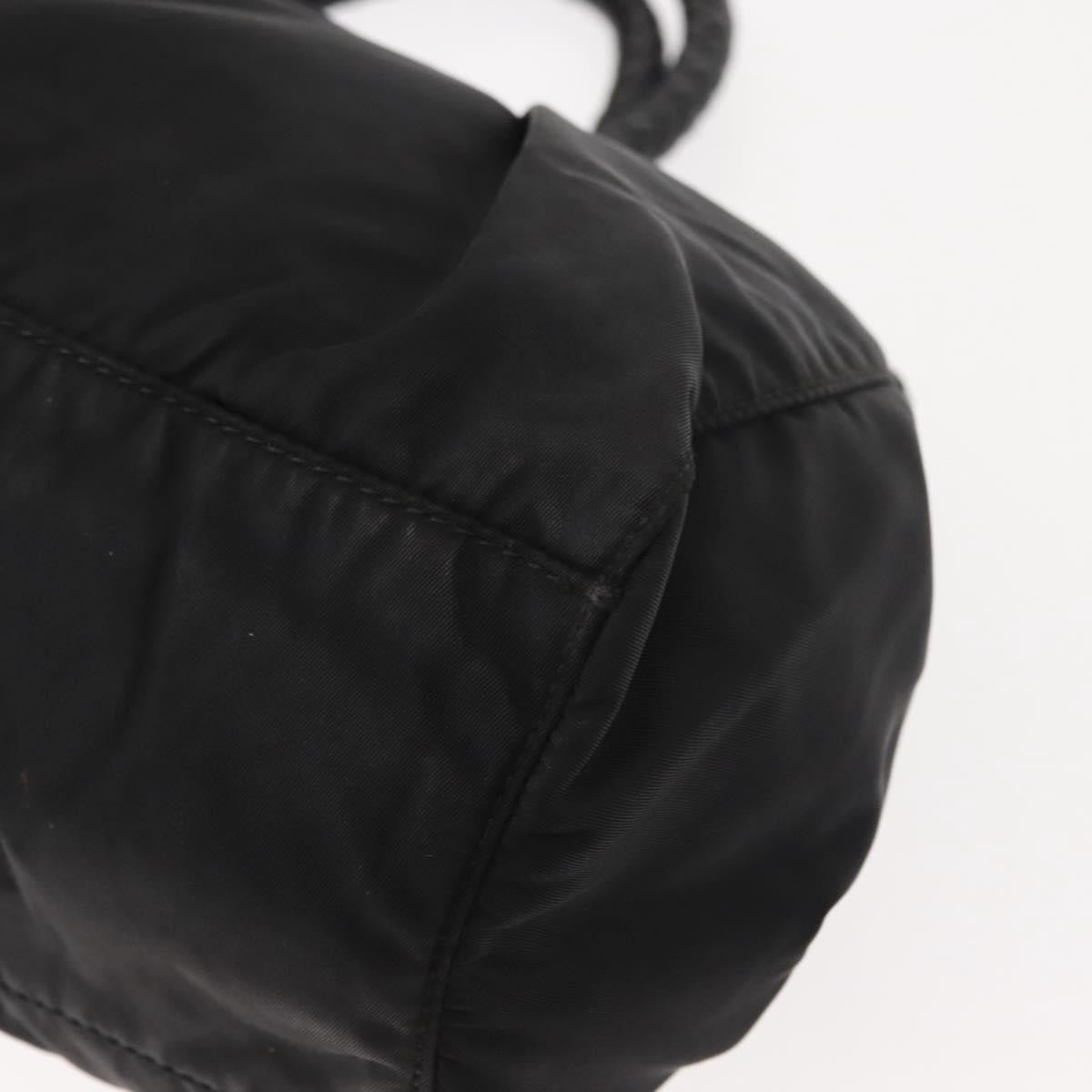 Prada Bow Convertible Tote Tessuto, BLACK, NYLON, Handbag