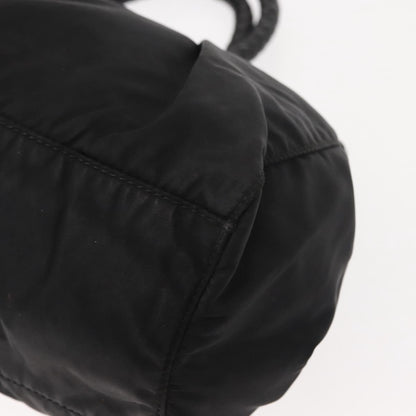 Prada Bow Convertible Tote Tessuto, BLACK, NYLON, Handbag