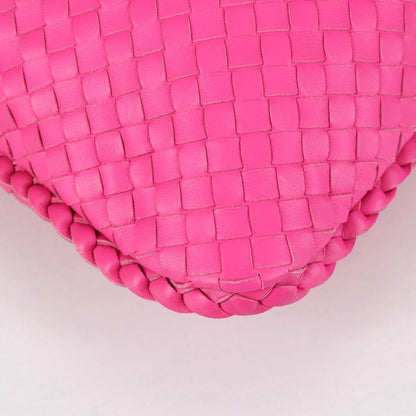 Bottega Veneta Veneta Hobo Intrecciato Nappa, PINK, LEATHER, Handbag