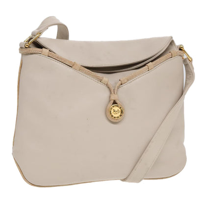 Celine Vintage Shoulder Bag Leather, Beige, Leather, Shoulder Bag