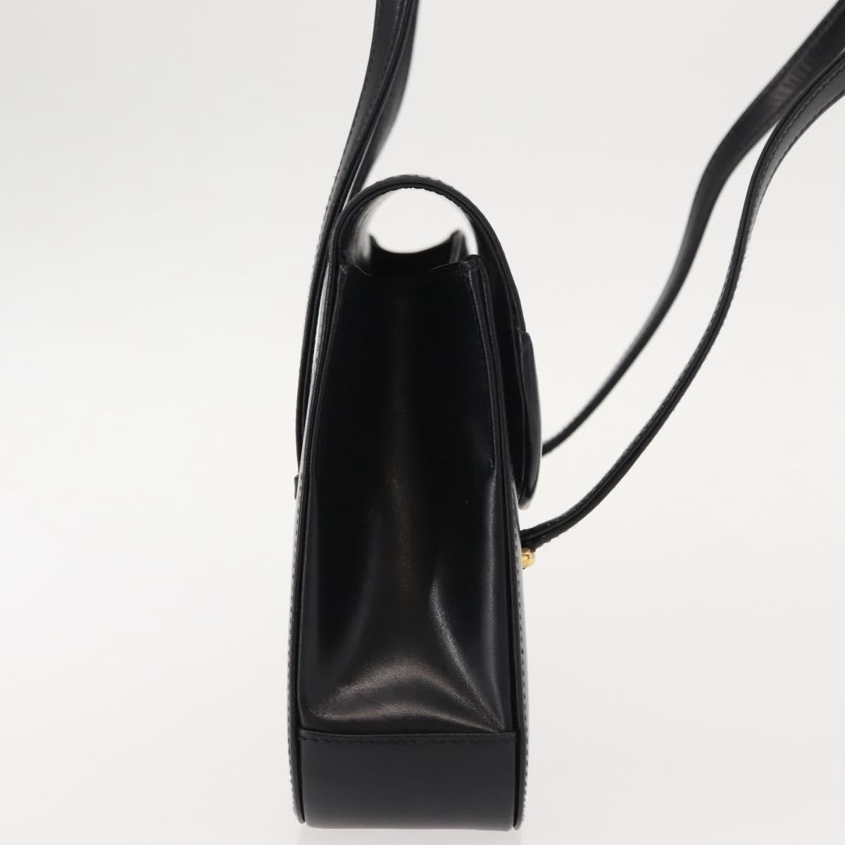 Gucci Vintage Handbag Leather, BLACK, LEATHER, Handbag