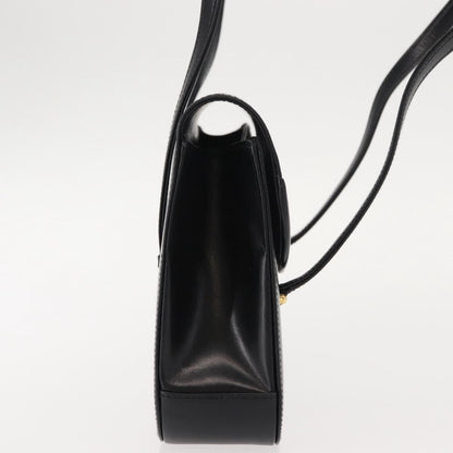 Gucci Vintage Handbag Leather, BLACK, LEATHER, Handbag