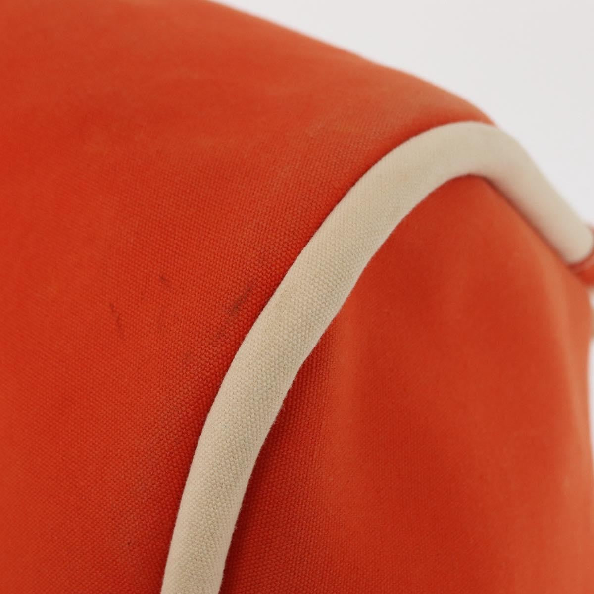 Hermes Lindy de Plage Tote Toile, Orange, Canvas, Tote Bag