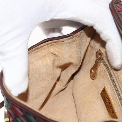 Bottega Veneta Intrecciato Clutch bag Calfskin, RED, LEATHER, Clutche & pouche