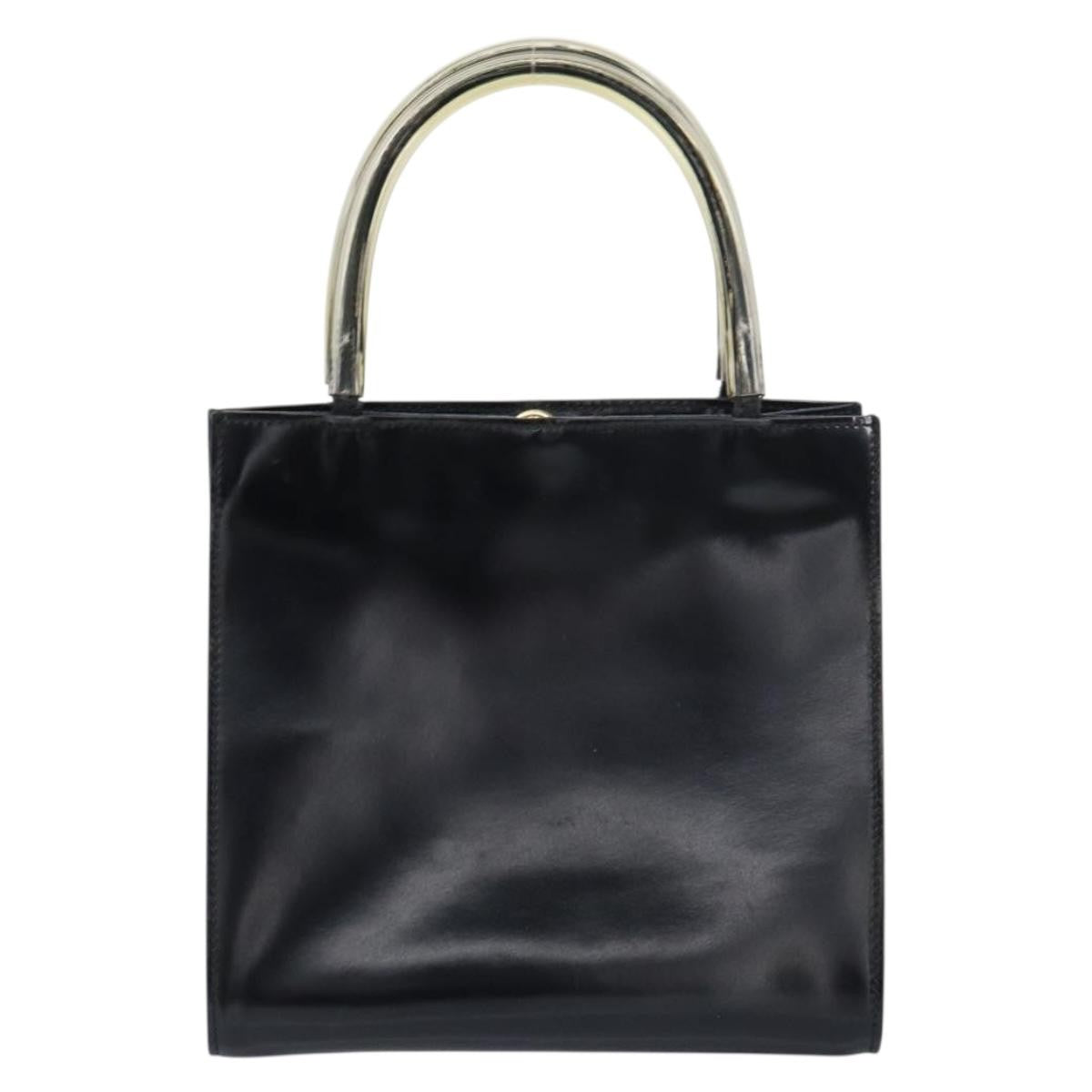 Salvatore Ferragamo Vintage Handbag Patent leather, BLACK, PATENT_LEATHER, Handbag