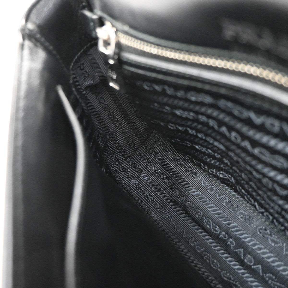 Prada Chain Flap Shoulder Bag Diagramme Quilted Leather, BLACK, LEATHER, Shoulder bag