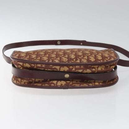 Christian Dior Vintage Trotter Shoulder Bag Canvas, RED, CANVAS, Shoulder bag