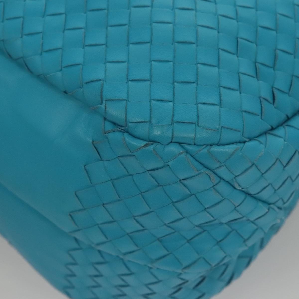 Bottega Veneta Campana Hobo Intrecciato Nappa, BLUE, LEATHER, Handbag