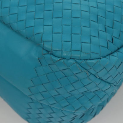 Bottega Veneta Campana Hobo Intrecciato Nappa, BLUE, LEATHER, Handbag