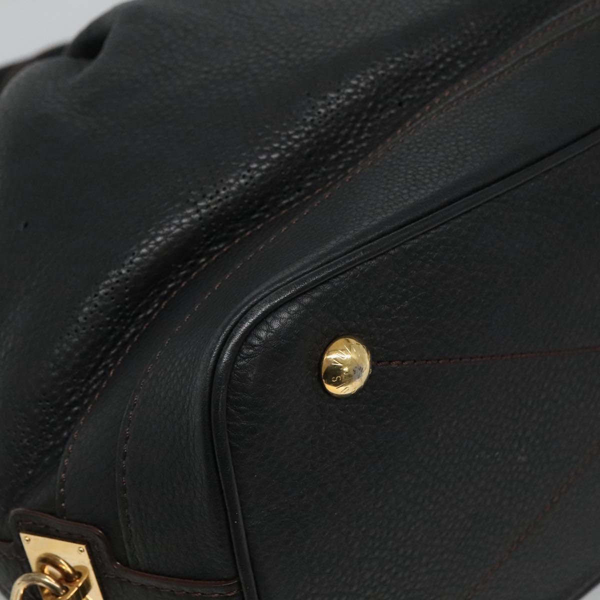 Louis Vuitton Stellar Handbag Mahina Leather, BLACK, LEATHER, Handbag