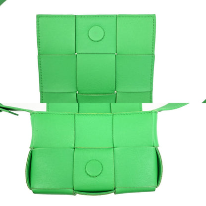Bottega Veneta Cassette Crossbody Bag Maxi Intrecciato Leather, Green, Leather, Shoulder Bag