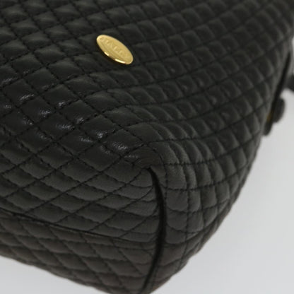 Bally Vintage Shoulder Bag Quilted leather, BLACK, LEATHER, Shoulder bag
