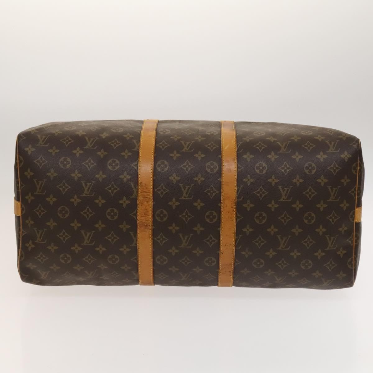 Louis Vuitton Keepall Bandouliere Bag Monogram Canvas, BROWN, CANVAS, Travel bag