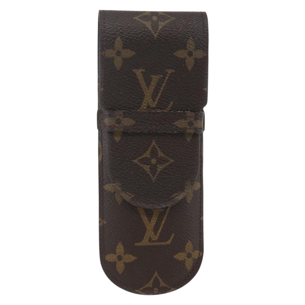Louis Vuitton Etui à stylo Canvas, BROWN, CANVAS, Clutche & pouche