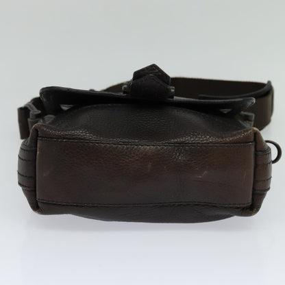 Burberry Vintage Shoulder Bag Leather, BROWN, LEATHER, Shoulder bag