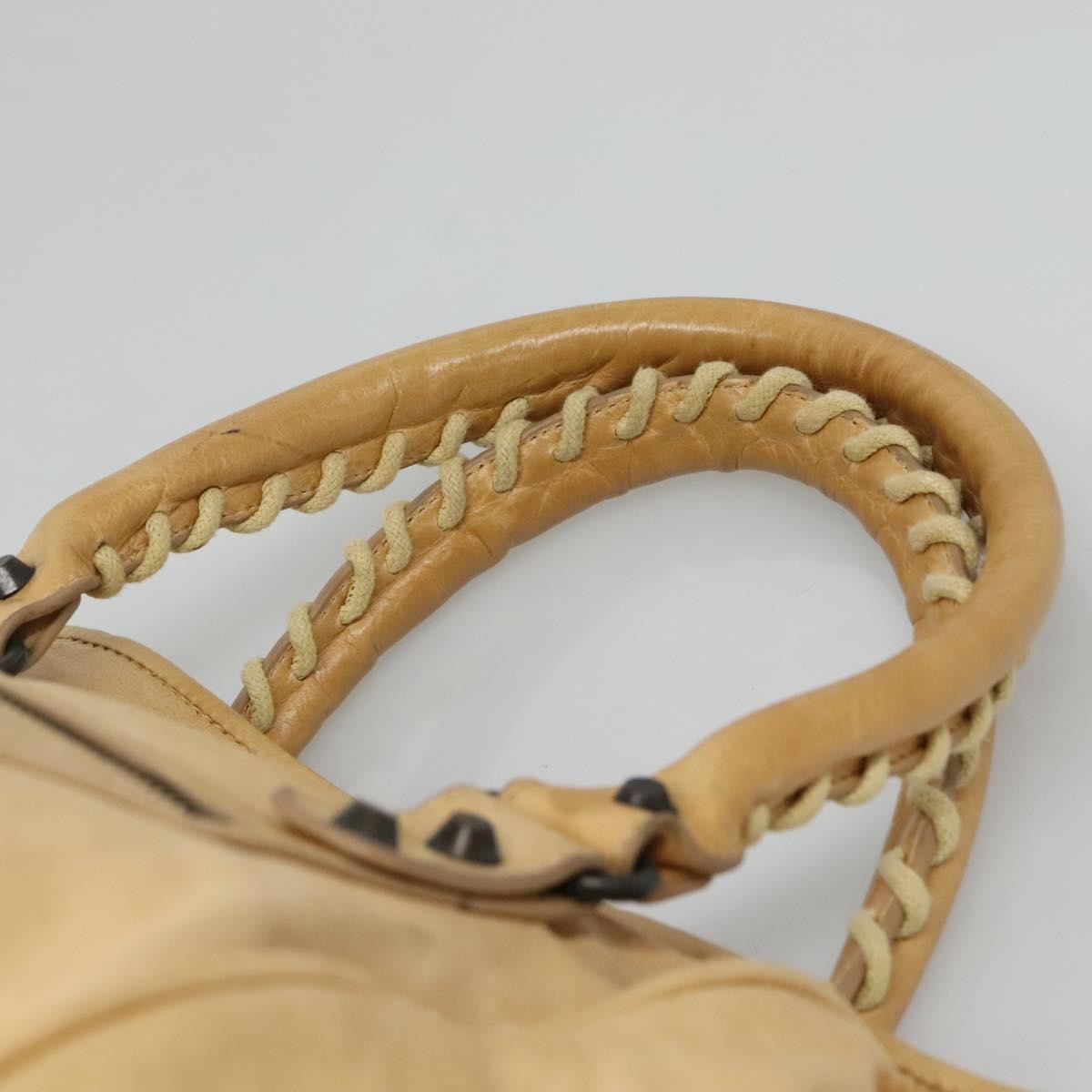 Balenciaga Classic Studs Sunday Tote Leather, BEIGE, LEATHER, Tote bag