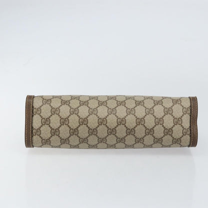 Gucci GG Supreme Clutch bag PVC, BEIGE, PVC, Clutche & pouche