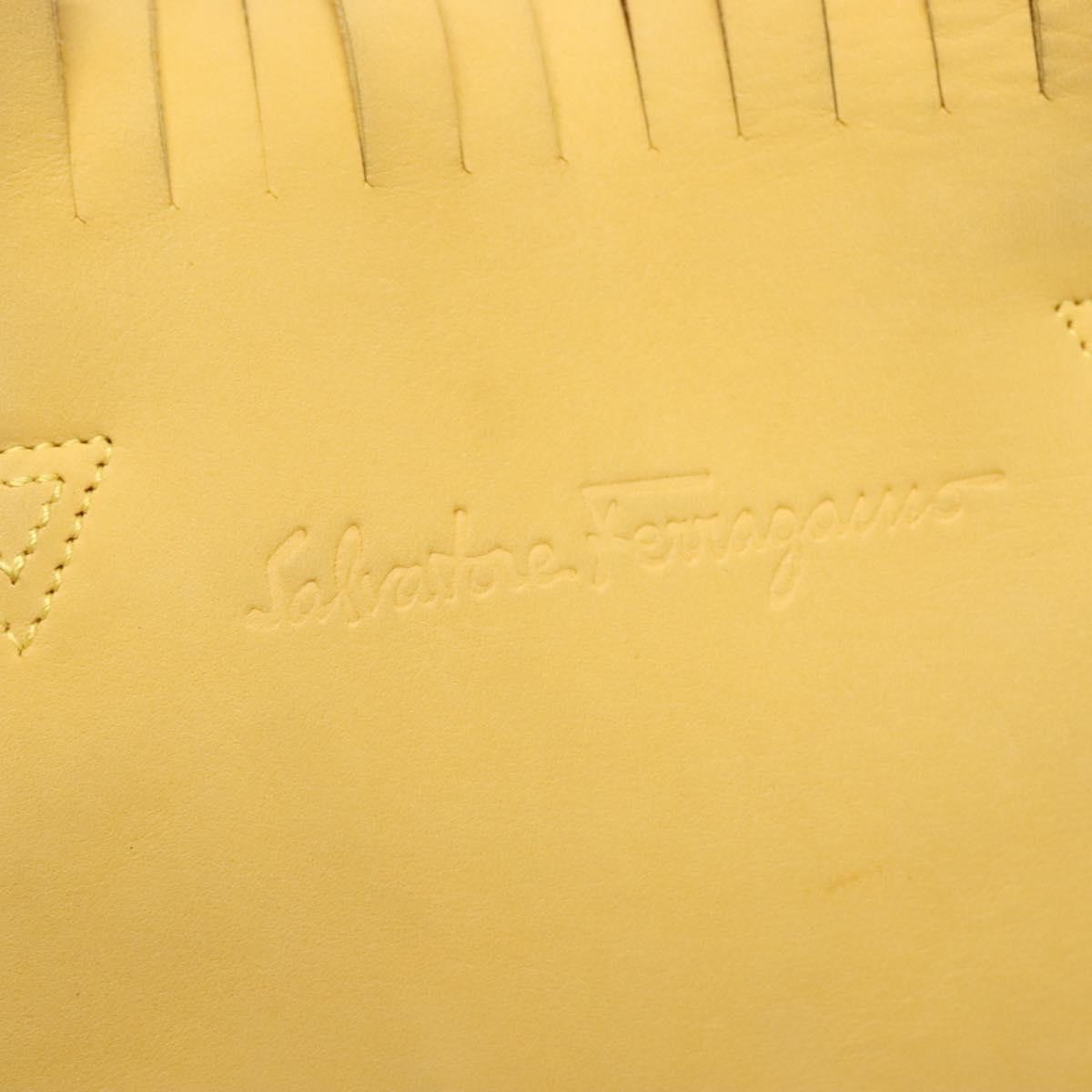 Salvatore Ferragamo Vintage Tote bag Suede, YELLOW, SUEDE, Tote bag
