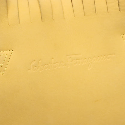 Salvatore Ferragamo Vintage Tote bag Suede, YELLOW, SUEDE, Tote bag