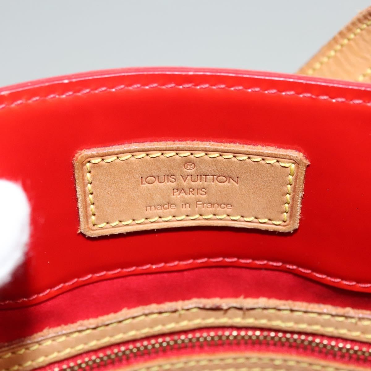 Louis Vuitton Reade Handbag Monogram Vernis, RED, PATENT_LEATHER, Handbag
