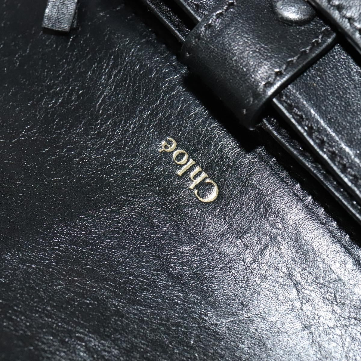 Chloe Louise Shoulder Bag Leather, BLACK, LEATHER, Shoulder bag