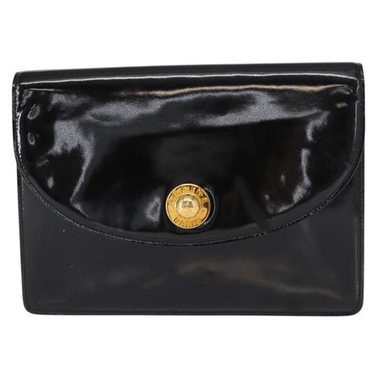 Celine Clutch Bag ENAMEL, BLACK, PATENT_LEATHER, Clutche & pouche