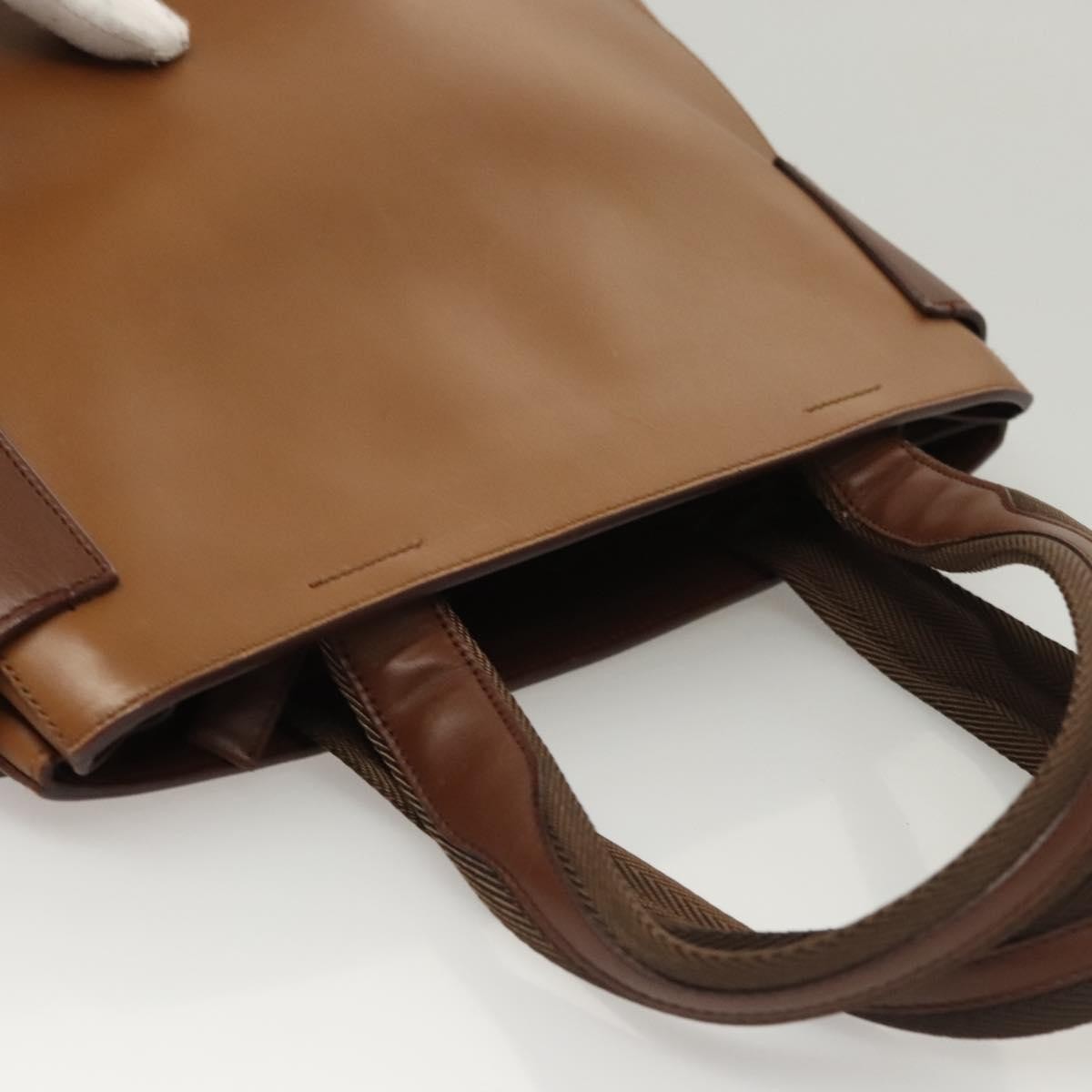 Prada Vintage Handbag Leather, BROWN, LEATHER, Handbag