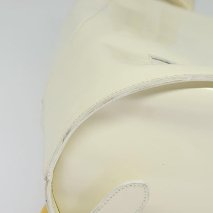 Salvatore Ferragamo Vintage Gancini Backpack Patent Leather, WHITE, PATENT_LEATHER, Backpack