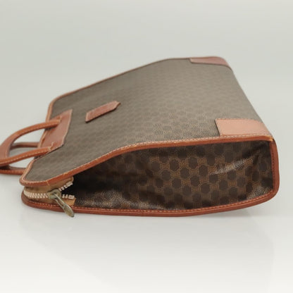 Celine Macadam Briefcase Canvas and leather, BROWN, CANVAS, Briefcase
