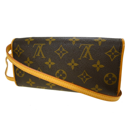 Louis Vuitton Twin Handbag Monogram Canvas, Brown, Canvas, Clutch