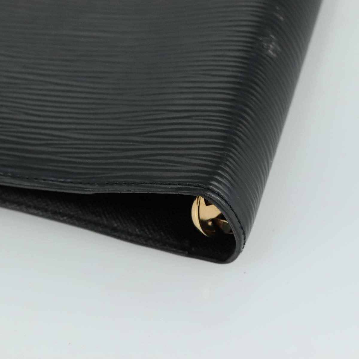 Louis Vuitton Agenda Cover Epi Leather, BLACK, LEATHER, Wallets