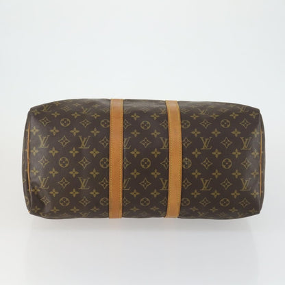 Louis Vuitton Keepall Bag Monogram Canvas, BROWN, CANVAS, Travel bag