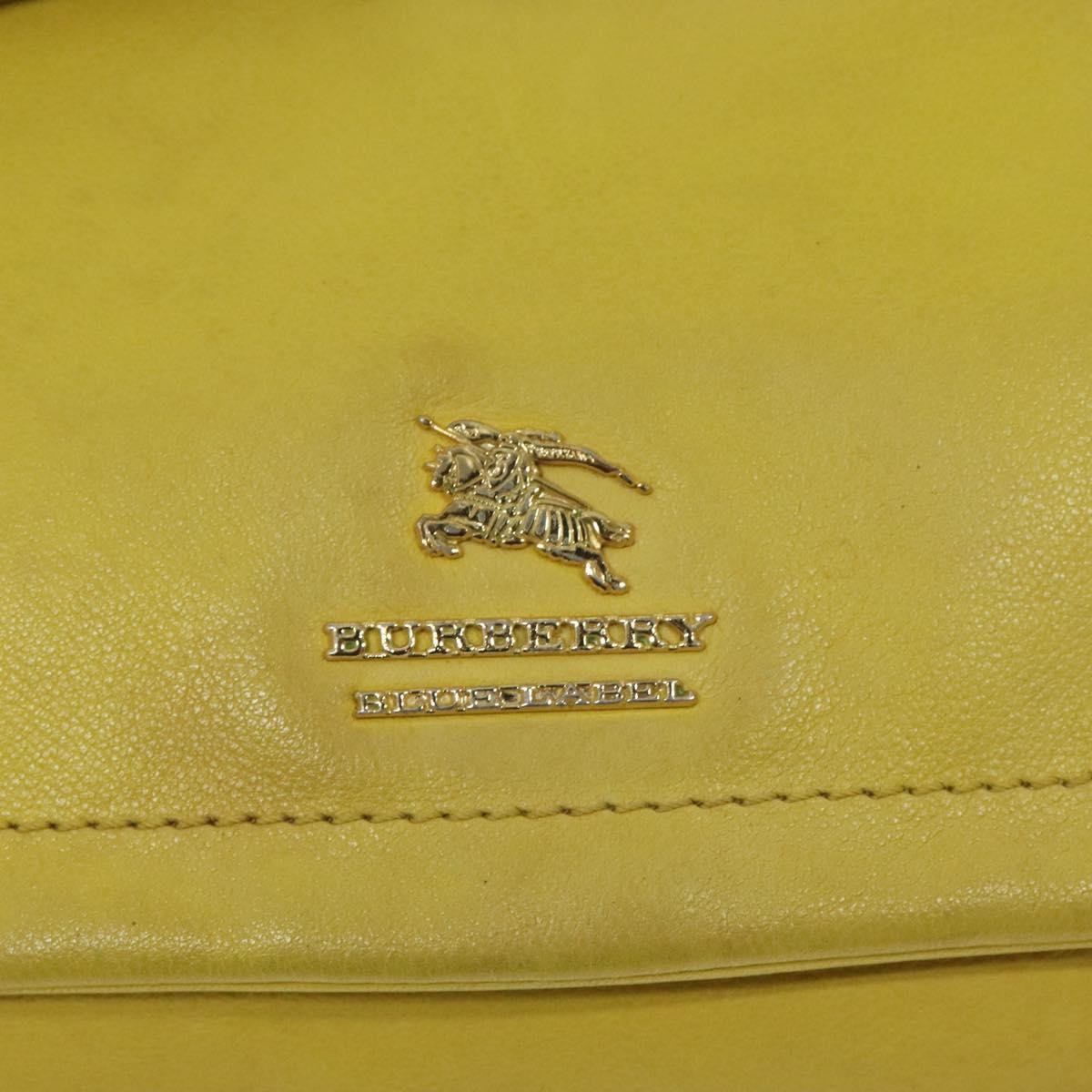 Burberry Flap Shoulder Bag Leather, YELLOW, LEATHER, Shoulder bag