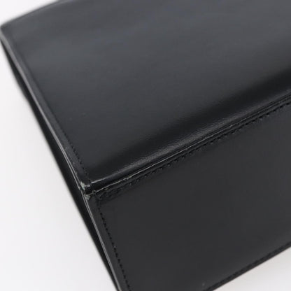 Saint Laurent Vintage Handbag Leather, BLACK, LEATHER, Handbag