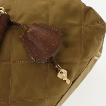 Prada Chain Shoulder Bag Tessuto, BEIGE, NYLON, Shoulder bag