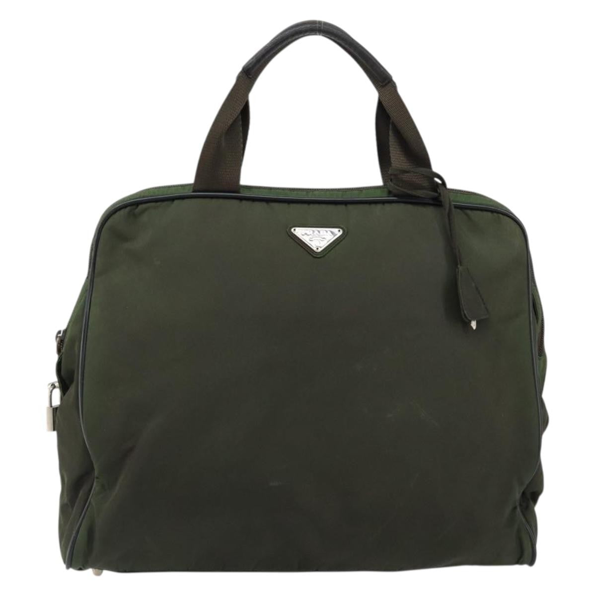 Prada Vintage Handbag Tessuto, KHAKI, NYLON, Handbag