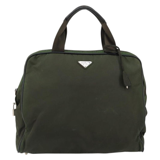 Prada Vintage Handbag Tessuto, KHAKI, NYLON, Handbag