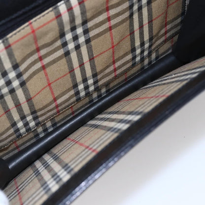 Burberry Vintage Shoulder Bag Leather, BLACK, LEATHER, Shoulder bag