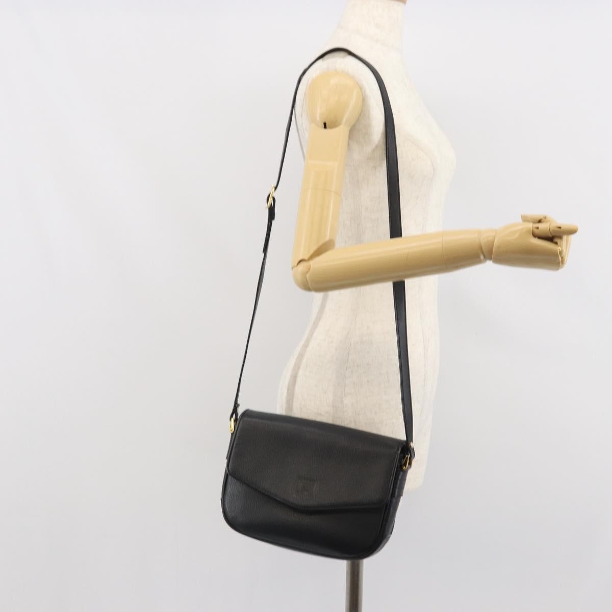 Burberry Flap Shoulder Bag Leather, BLACK, LEATHER, Shoulder bag