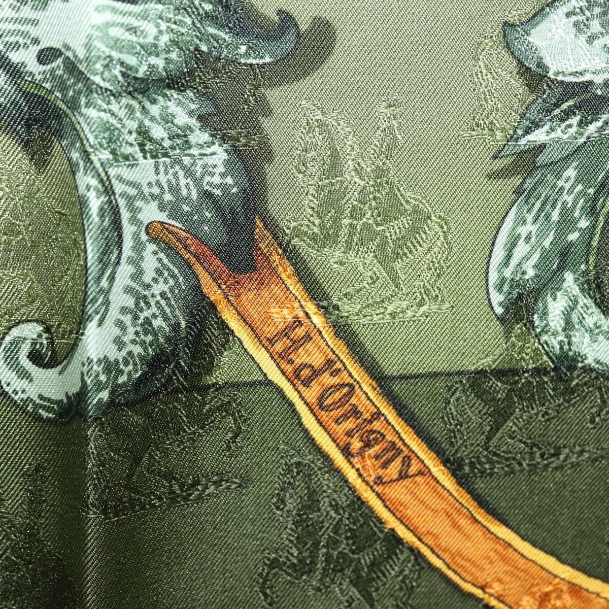 Hermes Carré 90 Silk multicolor, GREEN, SILK, Scarve & shawl