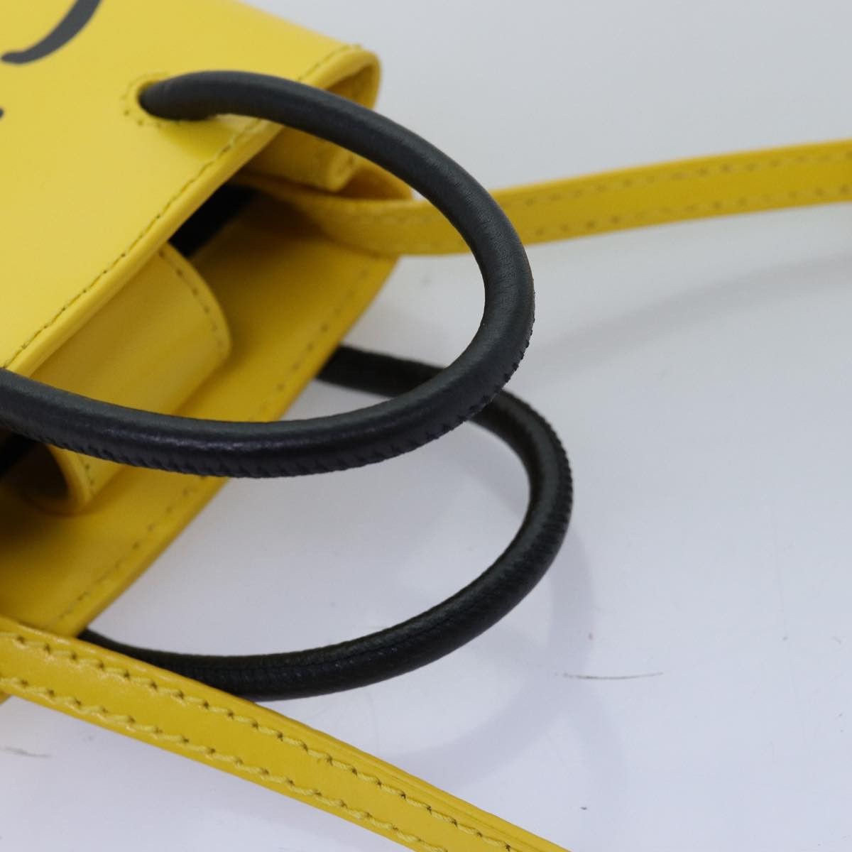 Balenciaga The Simpsons Shopping Tote Printed Leather, YELLOW, LEATHER, Tote bag