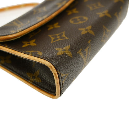 Louis Vuitton Florentine Waist Bag Monogram Canvas, BROWN, CANVAS, Clutche & pouche