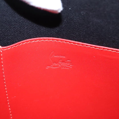 Christian Louboutin Trictrac Portfolio Bag Leather and Spiked Leather, BLUE, LEATHER, Handbag