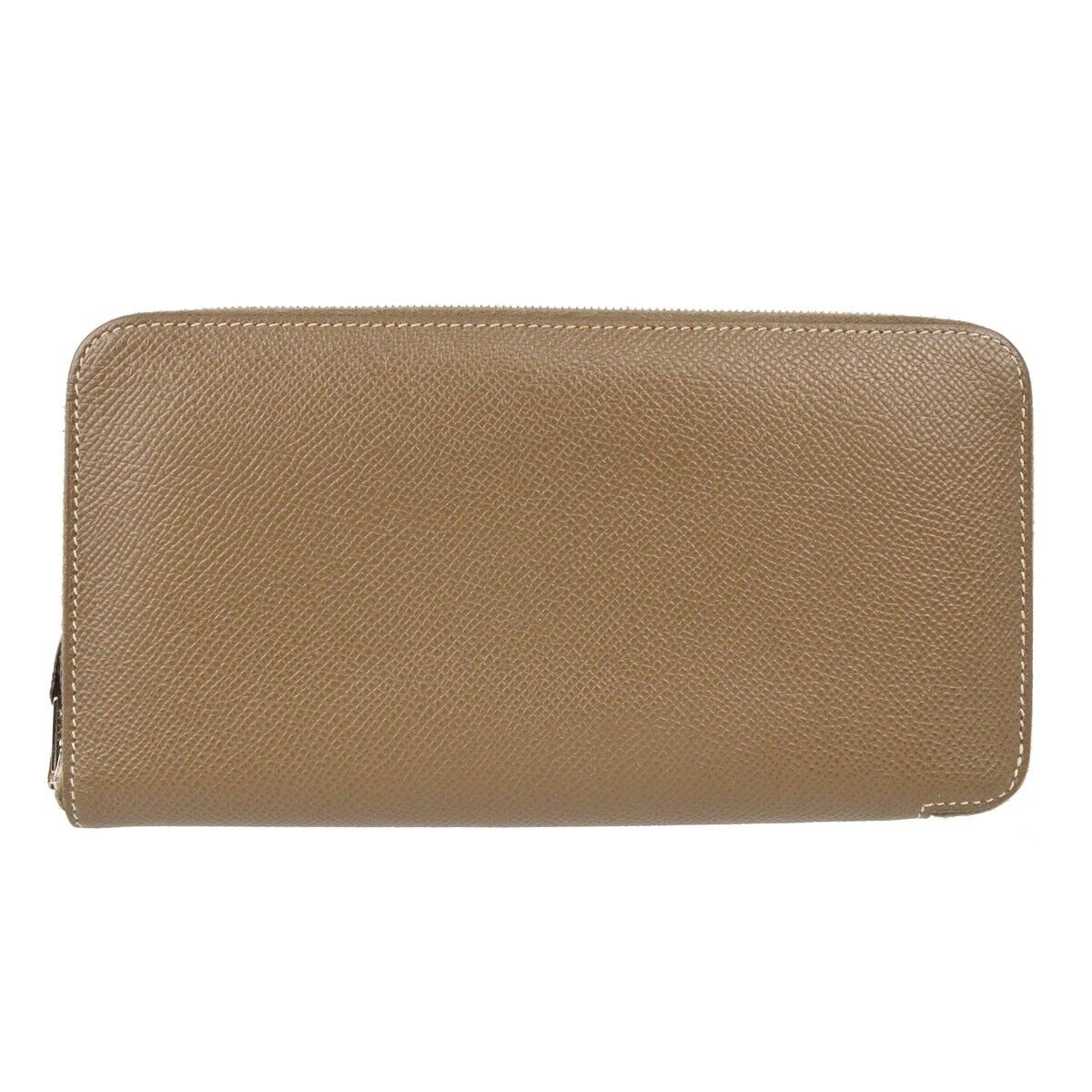 Hermes Azap Zip Around Wallet Epsom, GRAY, LEATHER, Wallets